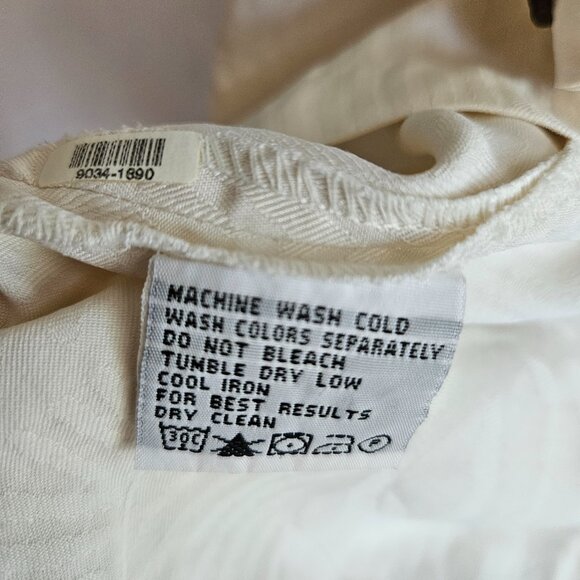 Tommy Bahama Silk Button Down Cream Short Sleeved Shirt Mens XL Relax Fit - Picture 13 of 15